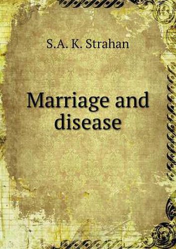 Cover image for Marriage and disease