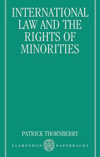 Cover image for International Law and the Rights of Minorities