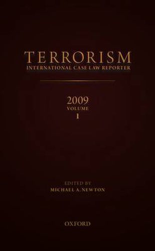 Cover image for TERRORISMINTERNATIONAL CASE LAW REPORTER2009VOLUME 1