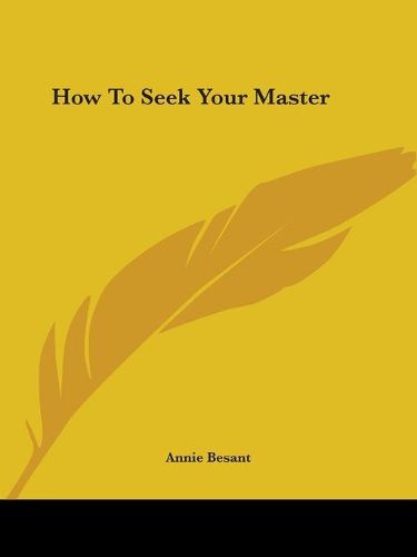 Cover image for How to Seek Your Master