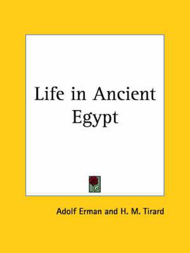 Cover image for Life in Ancient Egypt (1894)