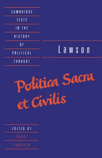 Cover image for Lawson: Politica sacra et civilis