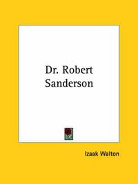 Cover image for Dr. Robert Sanderson