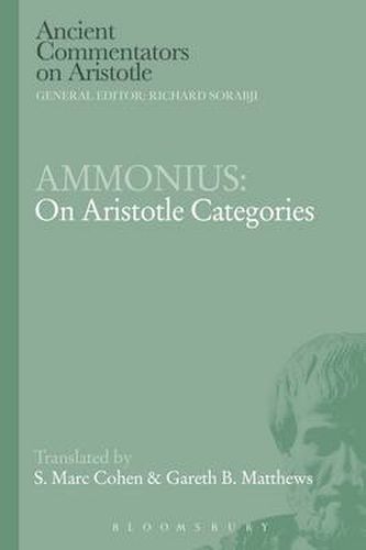 Cover image for Ammonius: On Aristotle Categories