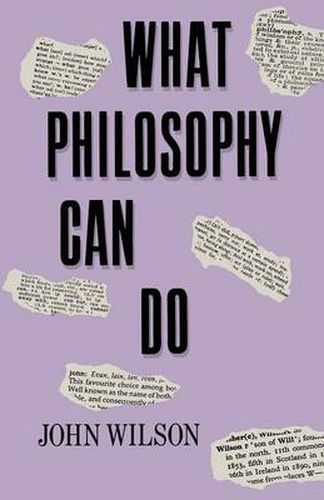 Cover image for What Philosophy Can Do