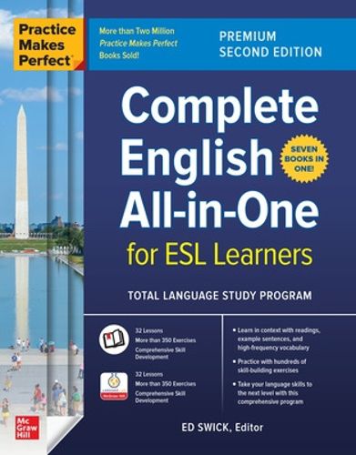 Practice Makes Perfect: Complete English All-in-One for ESL Learners, Premium Second Edition