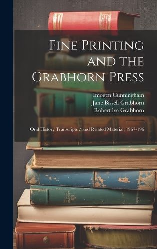 Cover image for Fine Printing and the Grabhorn Press