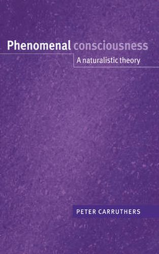 Phenomenal Consciousness: A Naturalistic Theory