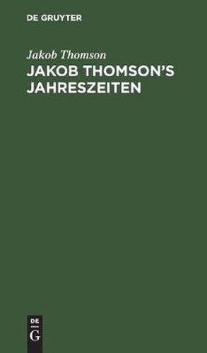 Cover image for Jakob Thomson's Jahreszeiten