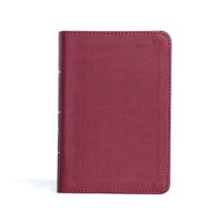 Cover image for CSB Large Print Compact Reference Bible, Cranberry