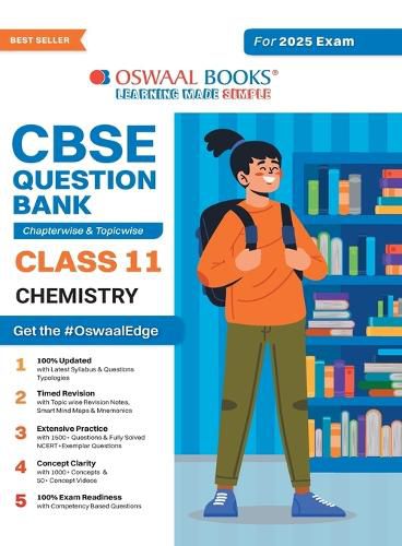 Cover image for CBSE Question Bank Chapterwise and Topicwise SOLVED PAPERS_Class 11_Chemistry_For Exam 2024-25