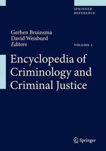 Cover image for Encyclopedia of Criminology and Criminal Justice