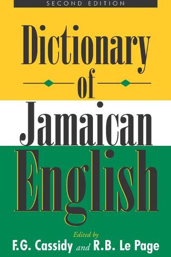 Cover image for A Dictionary of Jamaican English