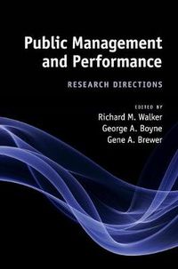 Cover image for Public Management and Performance: Research Directions