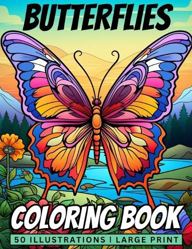 Cover image for Butterflies Coloring Book