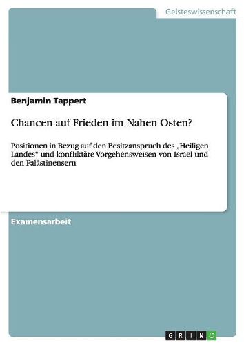 Chancen Auf Frieden Im Nahen Osten?