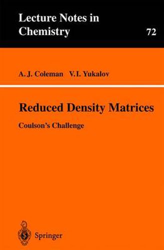 Cover image for Reduced Density Matrices: Coulson's Challenge