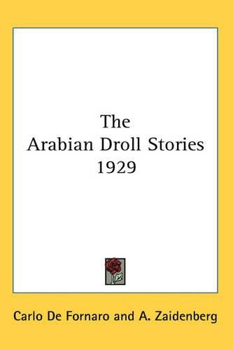 Cover image for The Arabian Droll Stories 1929