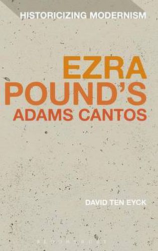 Cover image for Ezra Pound's Adams Cantos