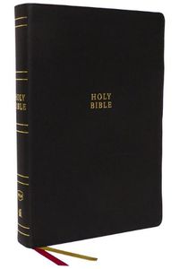 Cover image for NKJV Holy Bible, Super Giant Print Reference Bible, Black Genuine Leather, 43,000 Cross References, Red Letter, Thumb Indexed, Comfort Print: New King James Version