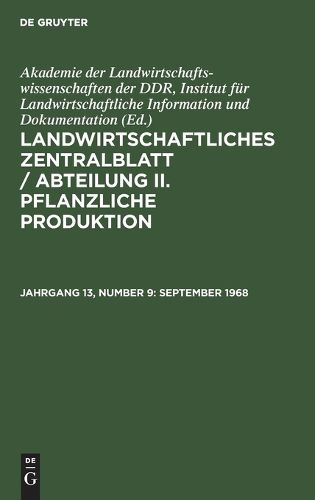 Cover image for September 1968