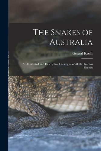 Cover image for The Snakes of Australia; an Illustrated and Descriptive Catalogue of all the Known Species