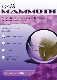 Cover image for Math Mammoth Grade 2 Answer Keys, International Version