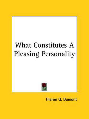 Cover image for What Constitutes A Pleasing Personality