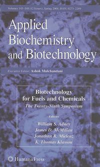 Cover image for Biotechnology for Fuels and Chemicals: The Twenty-Ninth Symposium