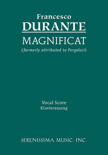 Cover image for Magnificat: Vocal Score