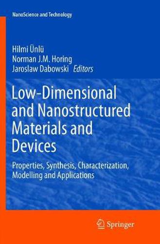 Cover image for Low-Dimensional and Nanostructured Materials and Devices: Properties, Synthesis, Characterization, Modelling and Applications