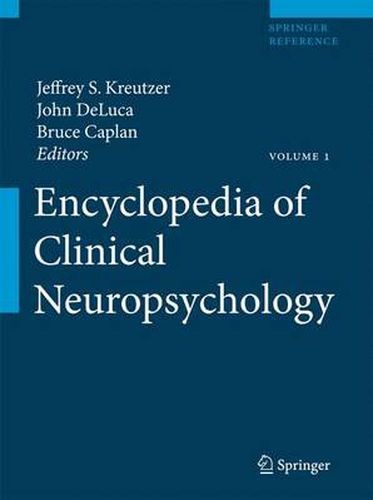 Cover image for Encyclopedia of Clinical Neuropsychology