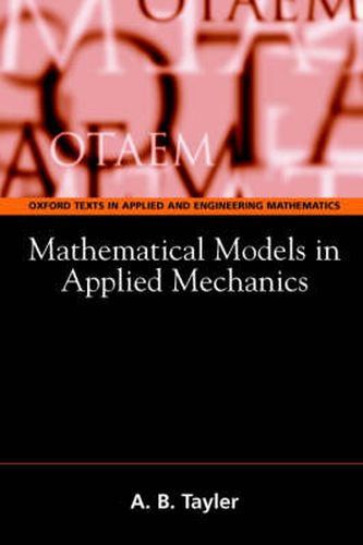 Cover image for Mathematical Models in Applied Mechanics