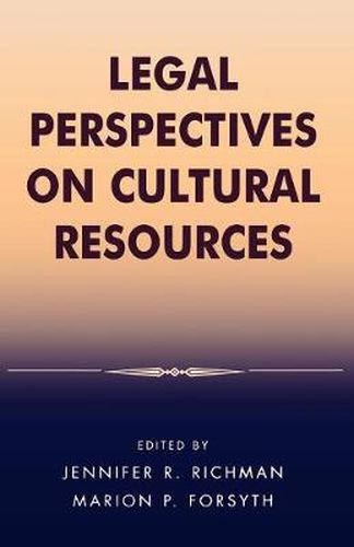 Cover image for Legal Perspectives on Cultural Resources