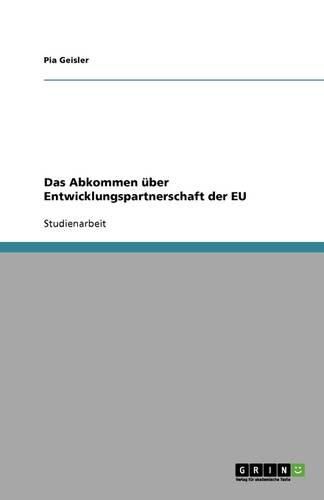 Cover image for Das Abkommen uber Entwicklungspartnerschaft der EU