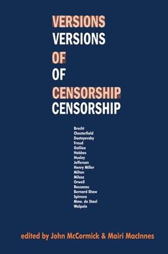 Cover image for Versions of Censorship