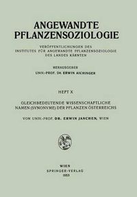 Cover image for Gleichbedeutende Wissenschaftliche Namen (Synonyme) Der Pflanzen OEsterreichs