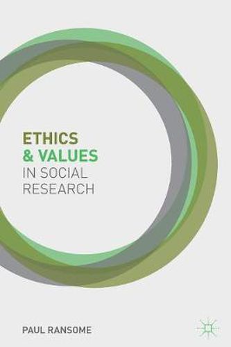 Cover image for Ethics and Values in Social Research