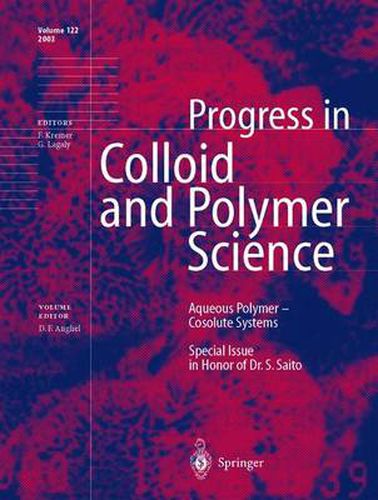 Aqueous Polymer - Cosolute Systems: Special Issue in Honor of Dr. Shuji Saito