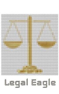 Cover image for legal Eagle lego style creative blank journal