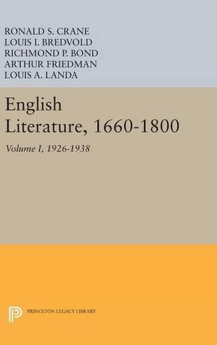 Cover image for English Literature, Volume 1: 1660-1800