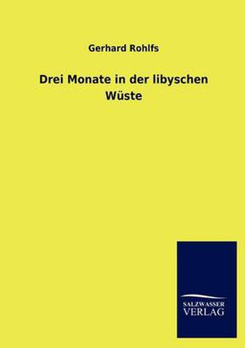 Cover image for Drei Monate in der libyschen Wuste