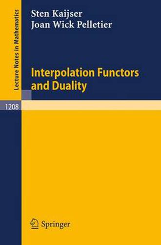 Cover image for Interpolation Functors and Duality