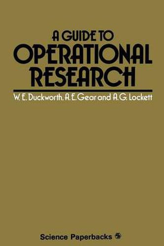 Cover image for A Guide to Operational Research