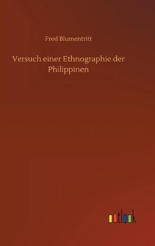 Cover image for Versuch einer Ethnographie der Philippinen