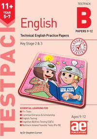 Cover image for 11+ English Year 5-7 Testpack B Practice Papers 9-12