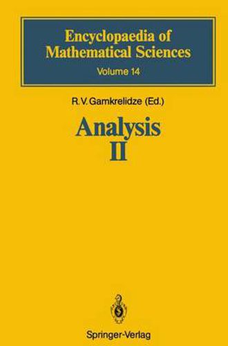 Cover image for Analysis II: Convex Analysis and Approximation Theory