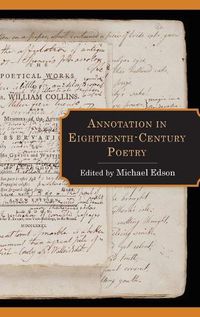 Cover image for Annotation in Eighteenth-Century Poetry