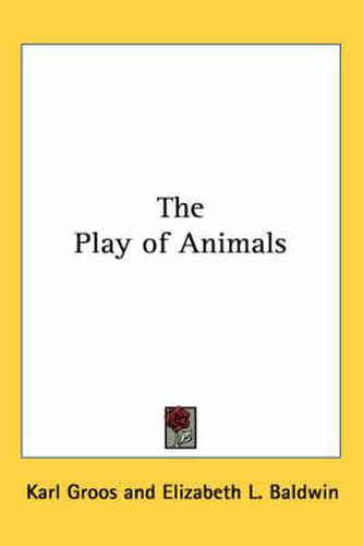 Cover image for The Play of Animals