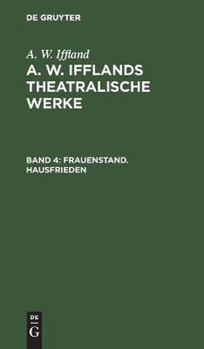 Cover image for Frauenstand. Hausfrieden